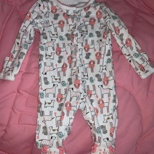 Carter’s Dog Pattern Footsie Pajamaa